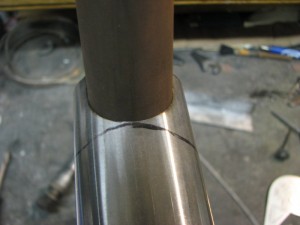 Top tube/Seat tube intersection-captain's